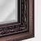 Head West® 36" Addyson Embossed Rich Brown Framed Beveled Wall Mirror